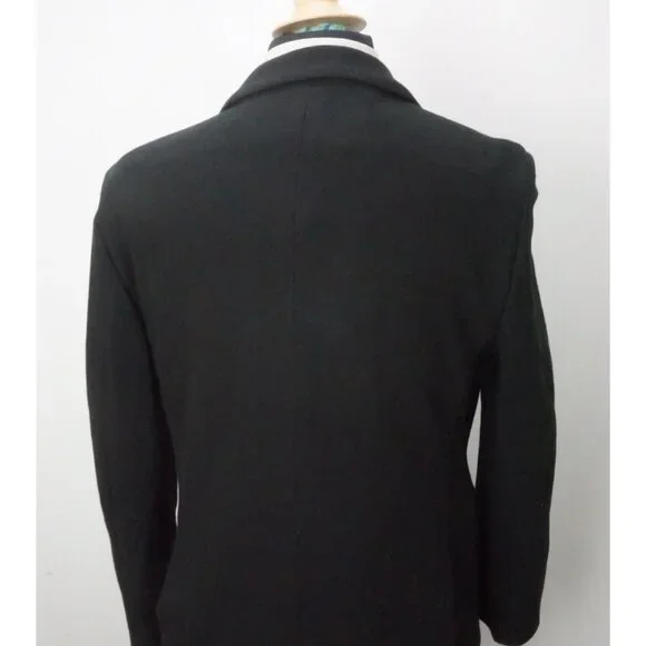 John Varvatos Black Thick Cotton Blend Sport Coat Jacket Sz 40 Brand New